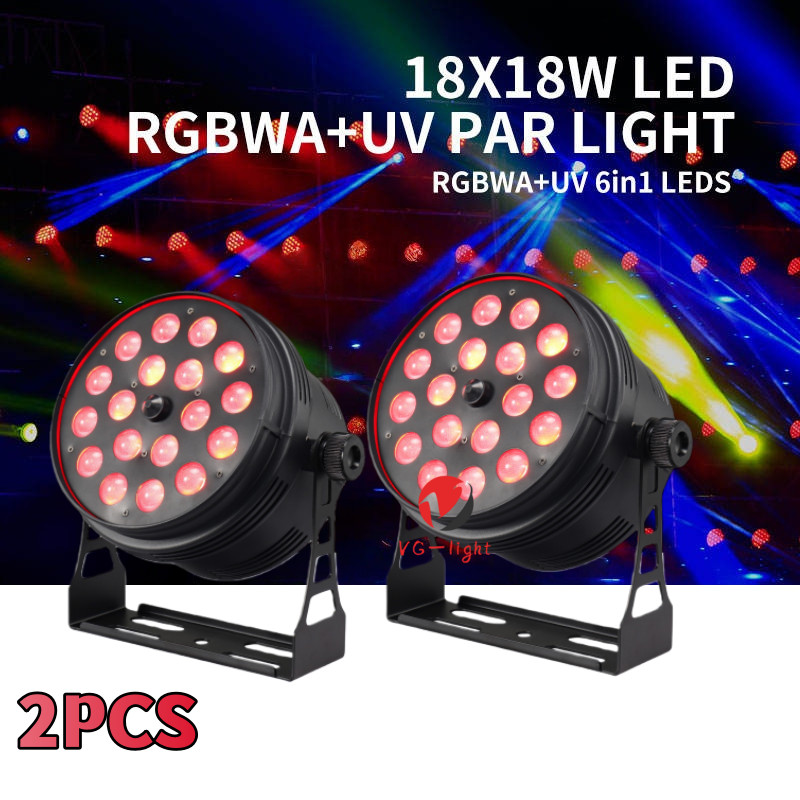 New Version 18x18W Led Zoom par Light RGBWA UV 6in1 Par Can Light Dj Stage Light