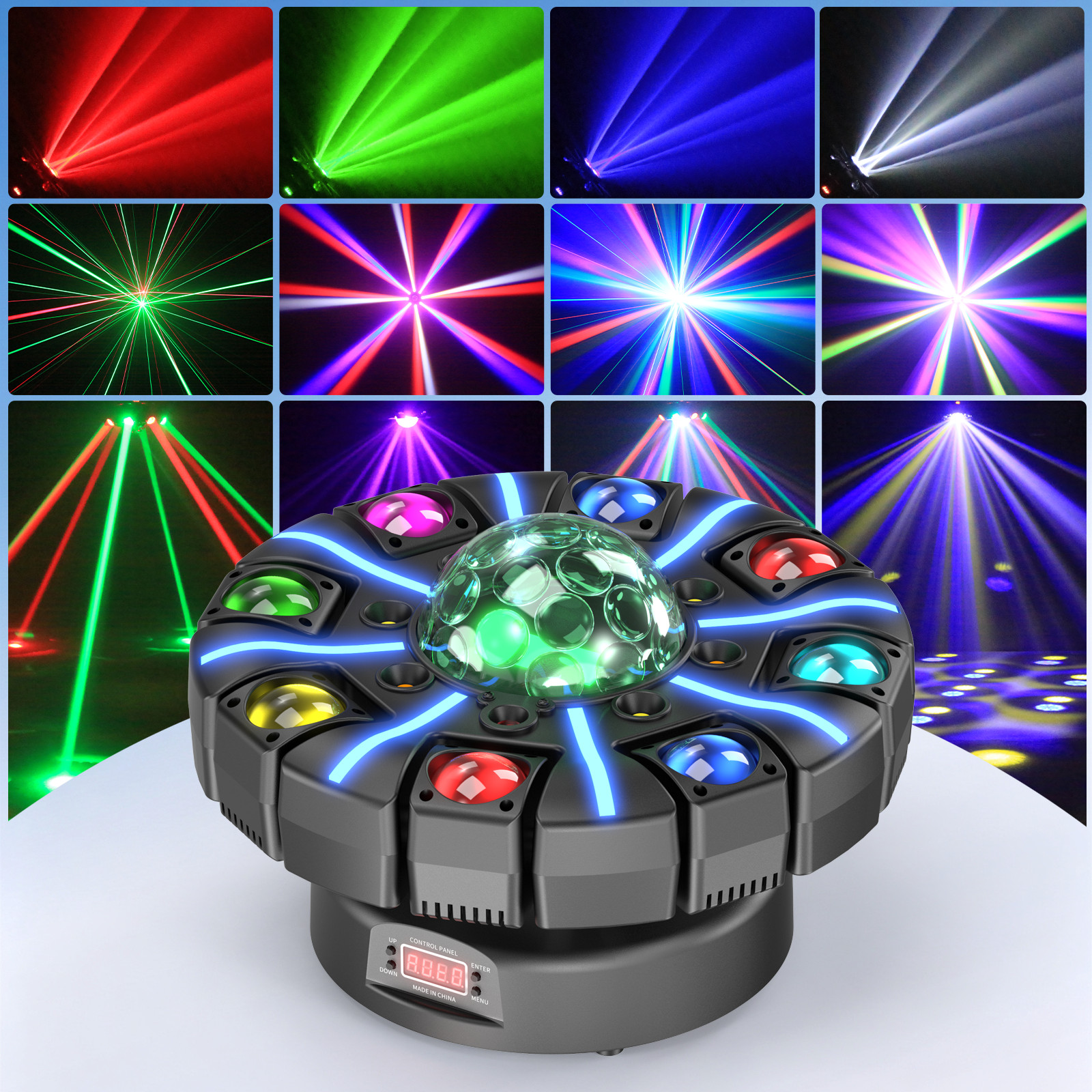 230W RGBW Beam Moving Head Stage Light Laser Strobe DMX Sound Active DJ Party
