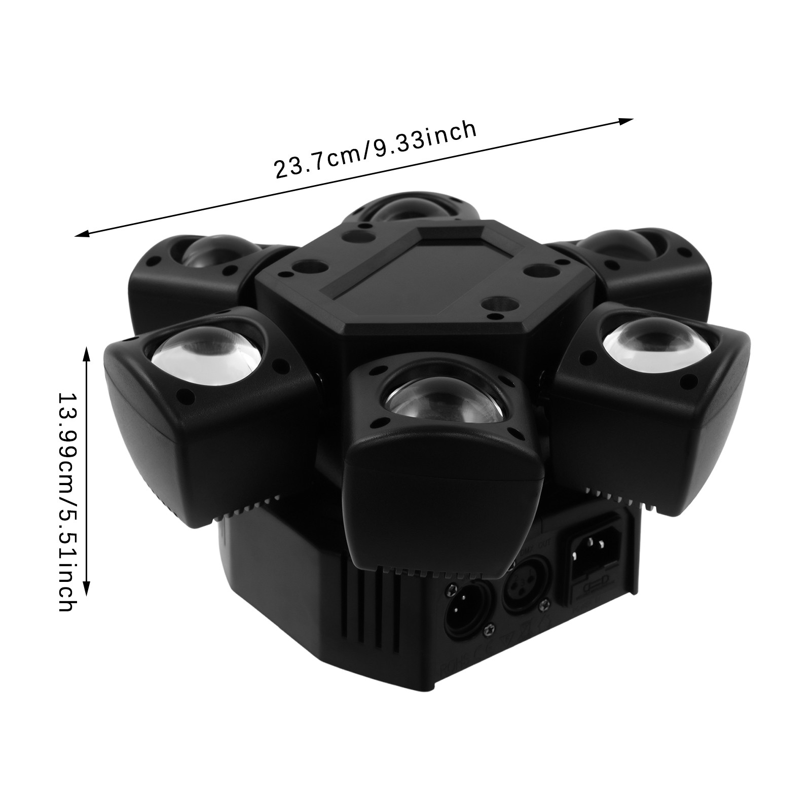 Stage Light with Remote Control Moving Head Stage Light 6-Arm Disco Lights