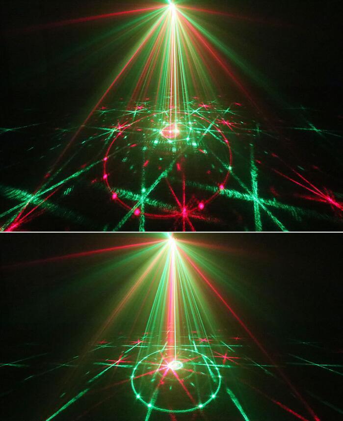 Remote 96 Effect Red Green Laser Blue Led Christmas Decor Stage Light Projector