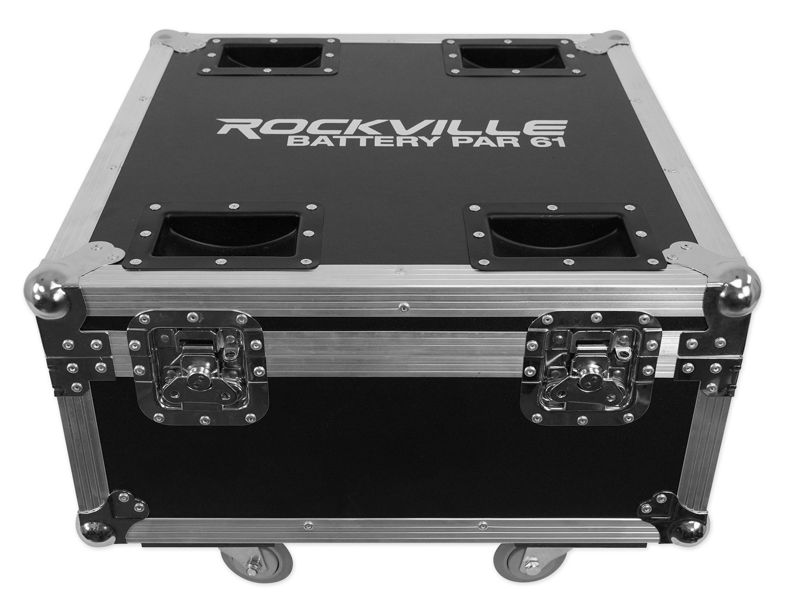 Rockville BATTERY PAR PACK 61 V2 White 8) Rechargeable Wash Lights+Charging Case