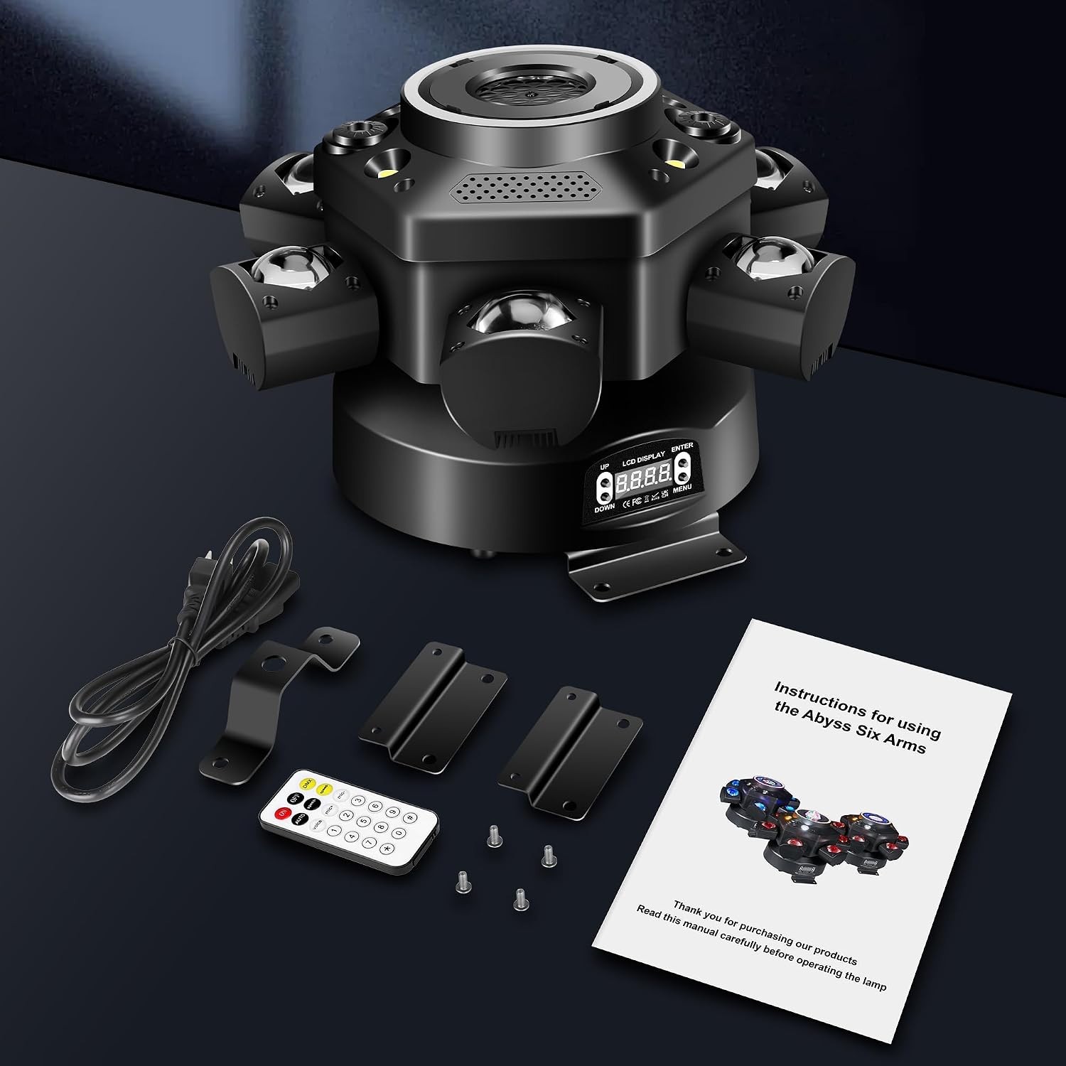 Moving Head DJ Lights with Abyss Tunnel Beam Effect,540°X & 180°Y Multi-Head …