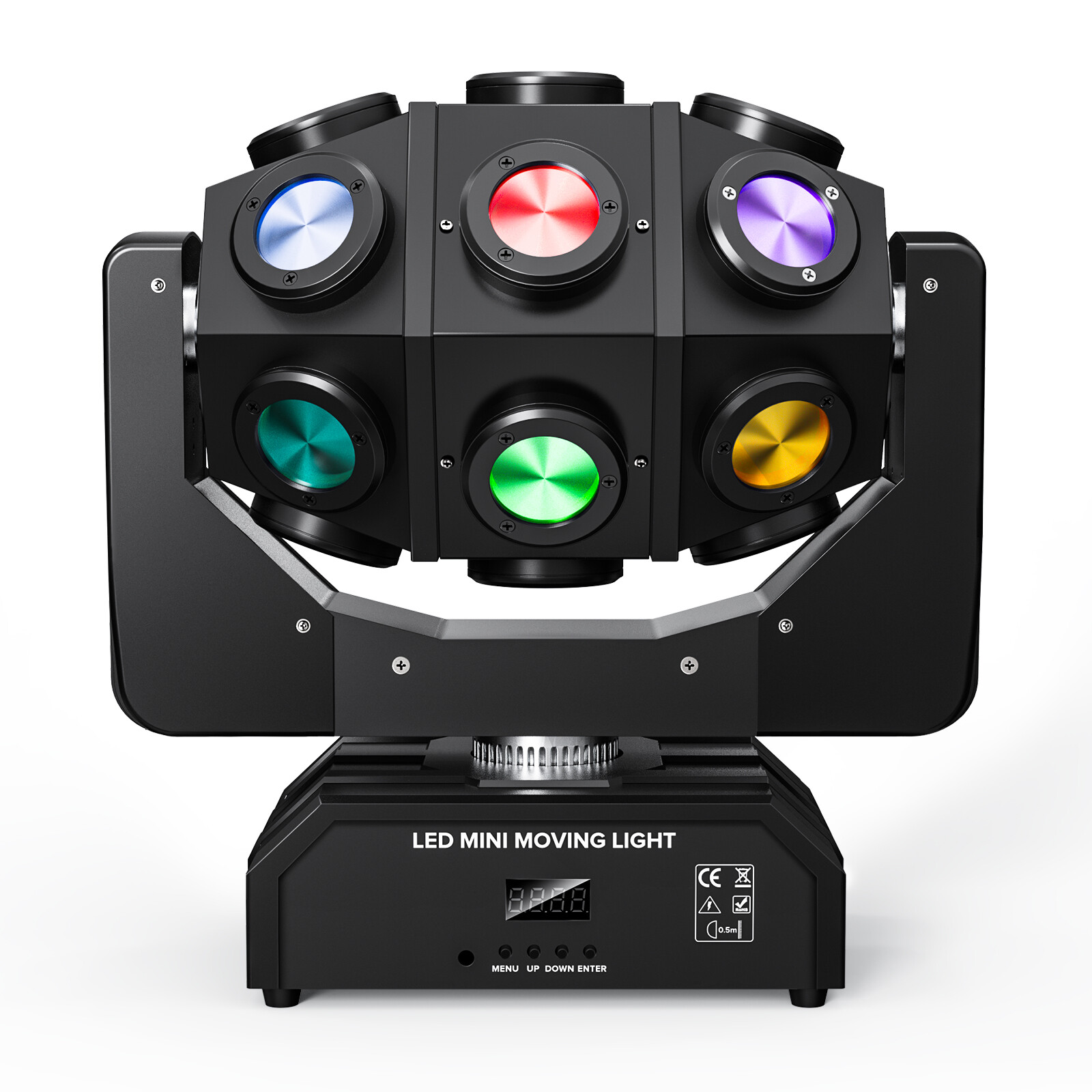 180W Moving Head 18 LED Rotating Beam DMX Stage Light RGBW DJ Disco Party Club