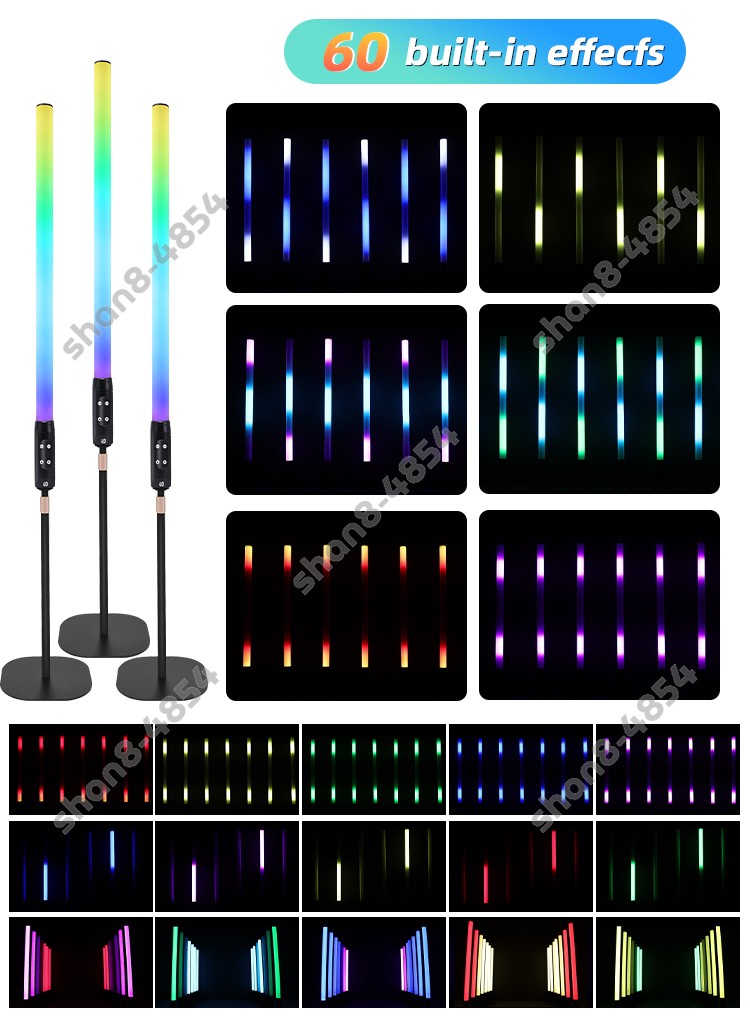 IP65 360 LED Pixel Tube Battery Wireless DMX WiFi Control for KTV Theme Event