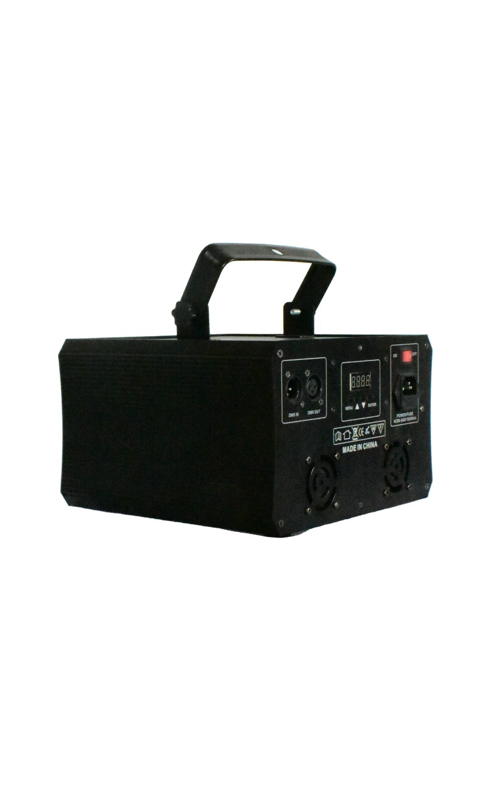 2pc/lot 4 eyes laser light 4 heads square double layer RGBYP 5 color laser light