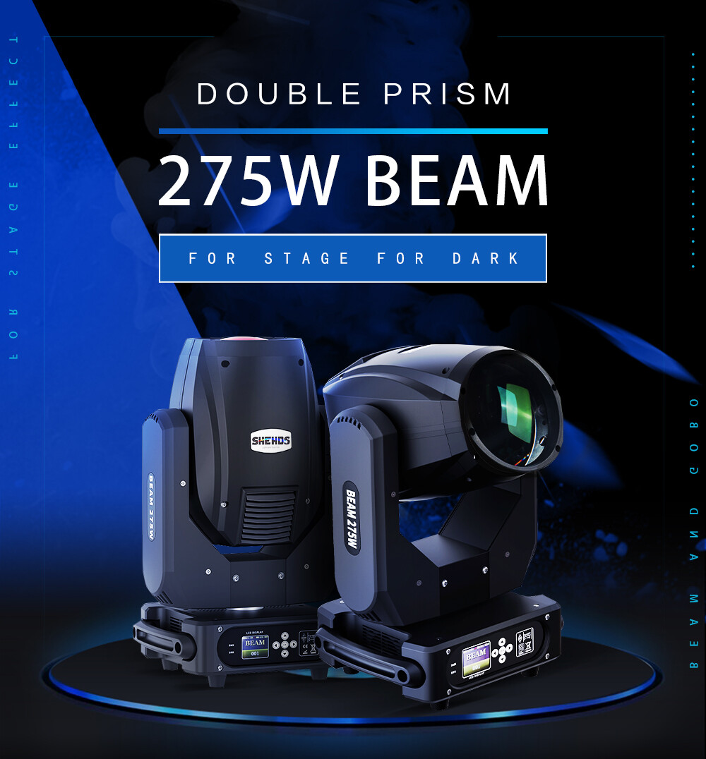 SHEHDS 2PCS 10R 275W Bulb Beam Moving Head Light DMX 512 For DJ Disco Stage