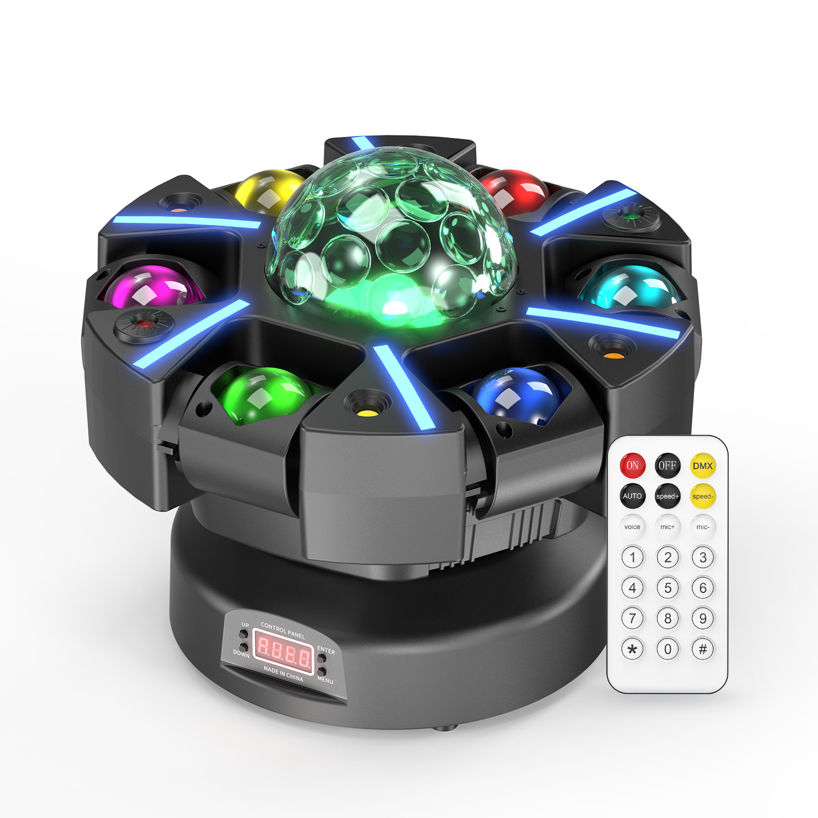 Laser Light 200W RGBW LED Moving Head Star Laser Pixel Bar Sound Active