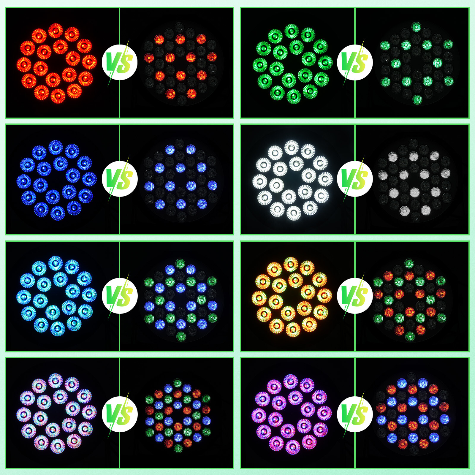 270W 18 LED PAR Can Lighting Stage Light RGBW DMX Club DJ Disco Party Show Light
