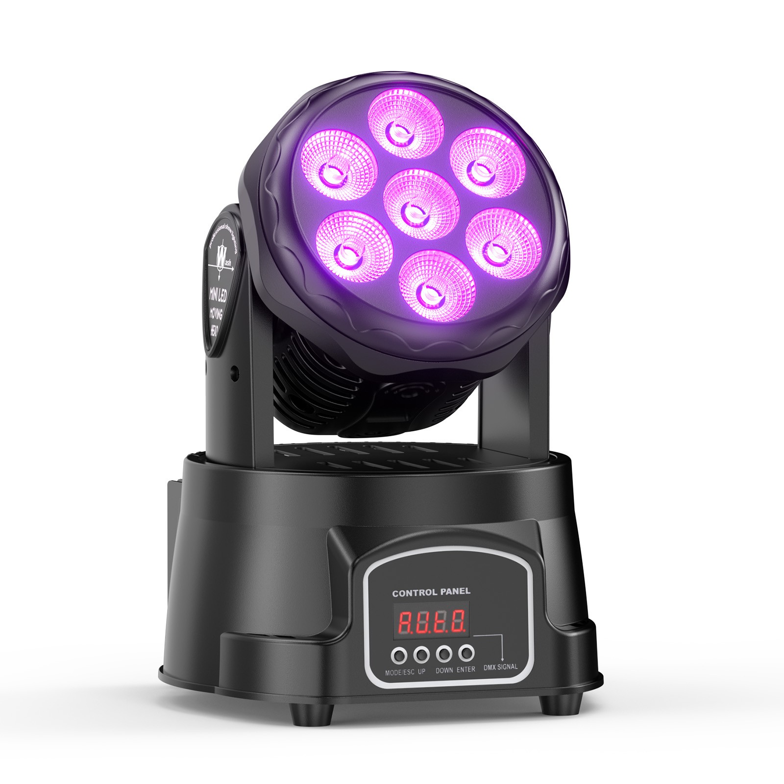 105W Moving Head Beam Light 7 LED DMX Disco Stage Light RGBW Wall Wash Light