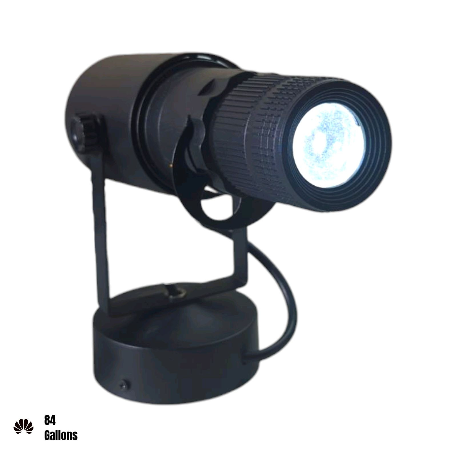 LED Pin (Round, White) Spot Light with 4 Adjustable Apertures & Manual Focus