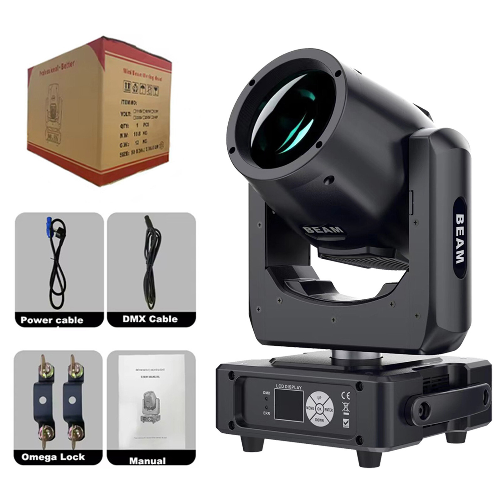 230W 7R Beam Zoom Sharpy 8+16Prism DMX Stage Lighting Moving Head Light Disco DJ