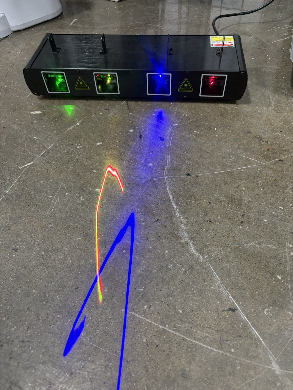 4 Lens 4 Beam RGBY DJ Disco Laser Light Stage Party Show DMX 7CH Show Lighting