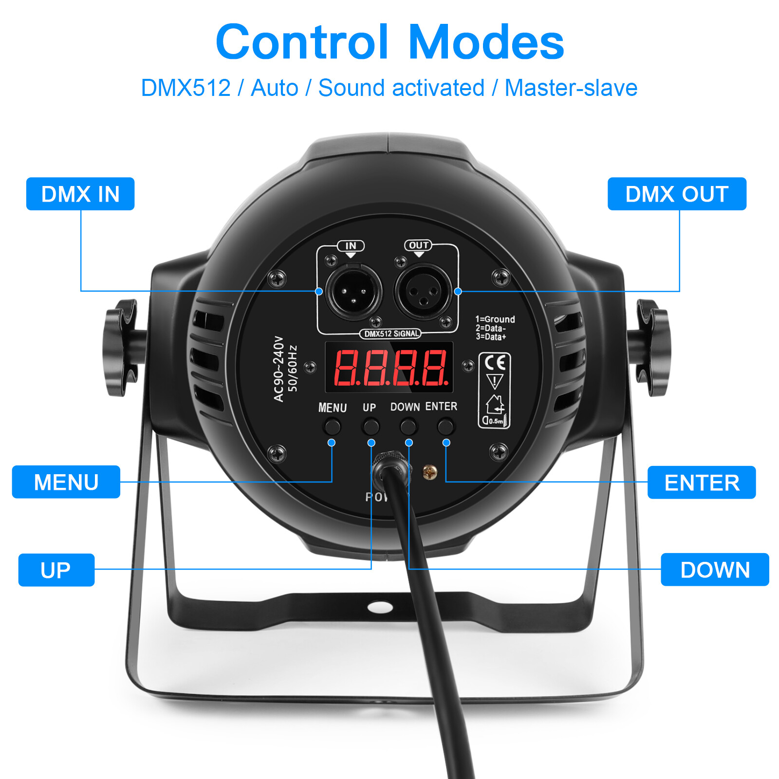 10PCS Par Stage Light 270W RGBW 18 LED Strobe Beam DMX512 DJ Disco Party Show