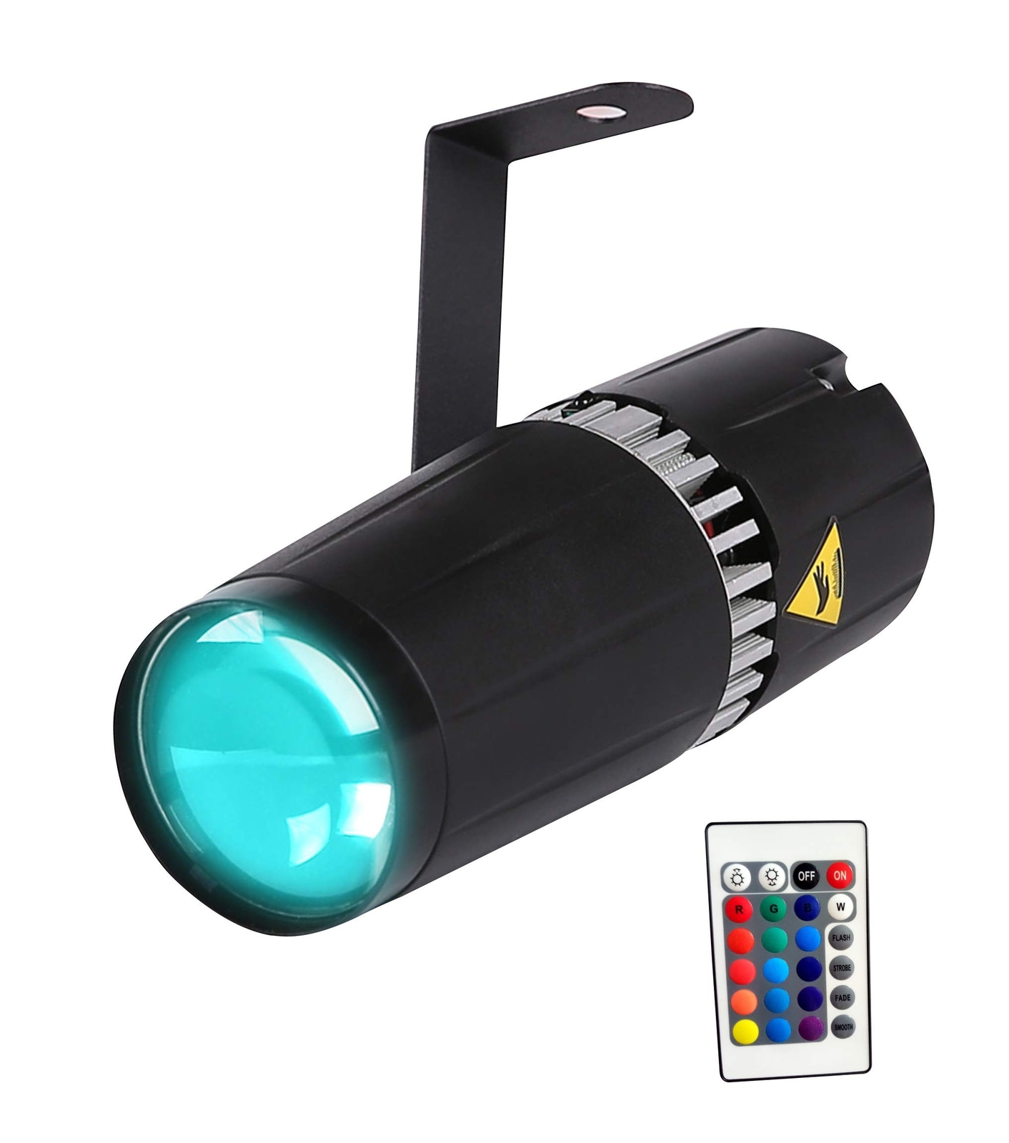 LED pinspot Stage Light- SENLAN 9W RGB 3-in-1 Beam Light by IR Remote Control…