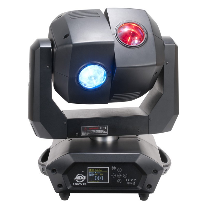 American DJ 3 SIXTY 2R 3 DMX Channel Dual Moving Head Fixture 400 Watt Light