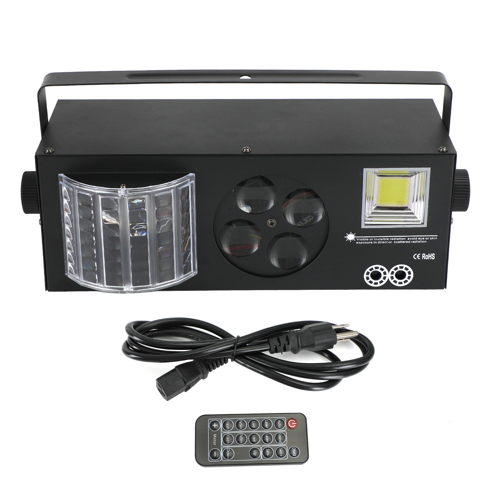 4 IN 1 80W RGBW Strobe Lights LED DMX Disco Party Stage Light+Remote USA