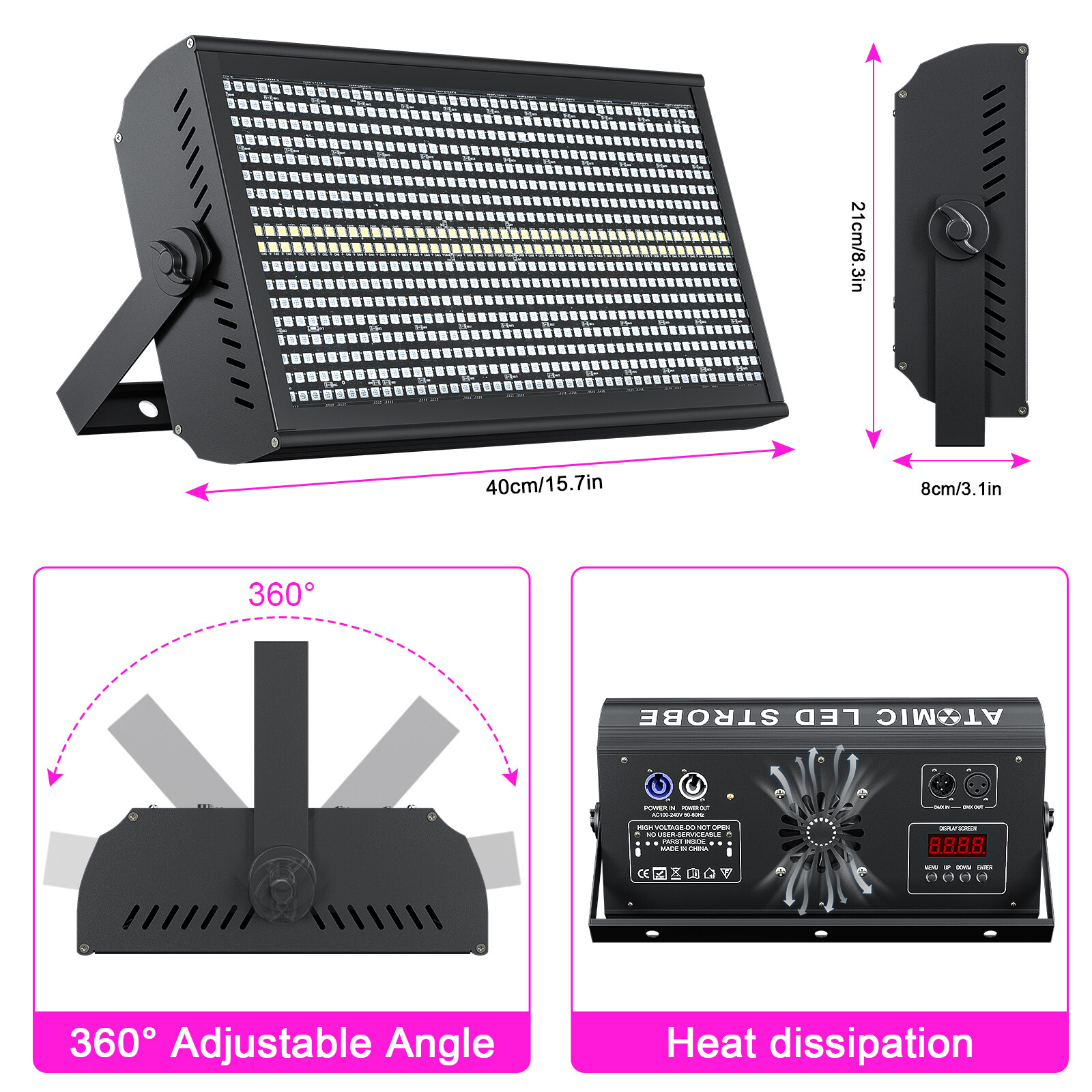 10*768LED Wall Washer Party Light DMX RGBW LED Wash Lights Stage Effect Lighting