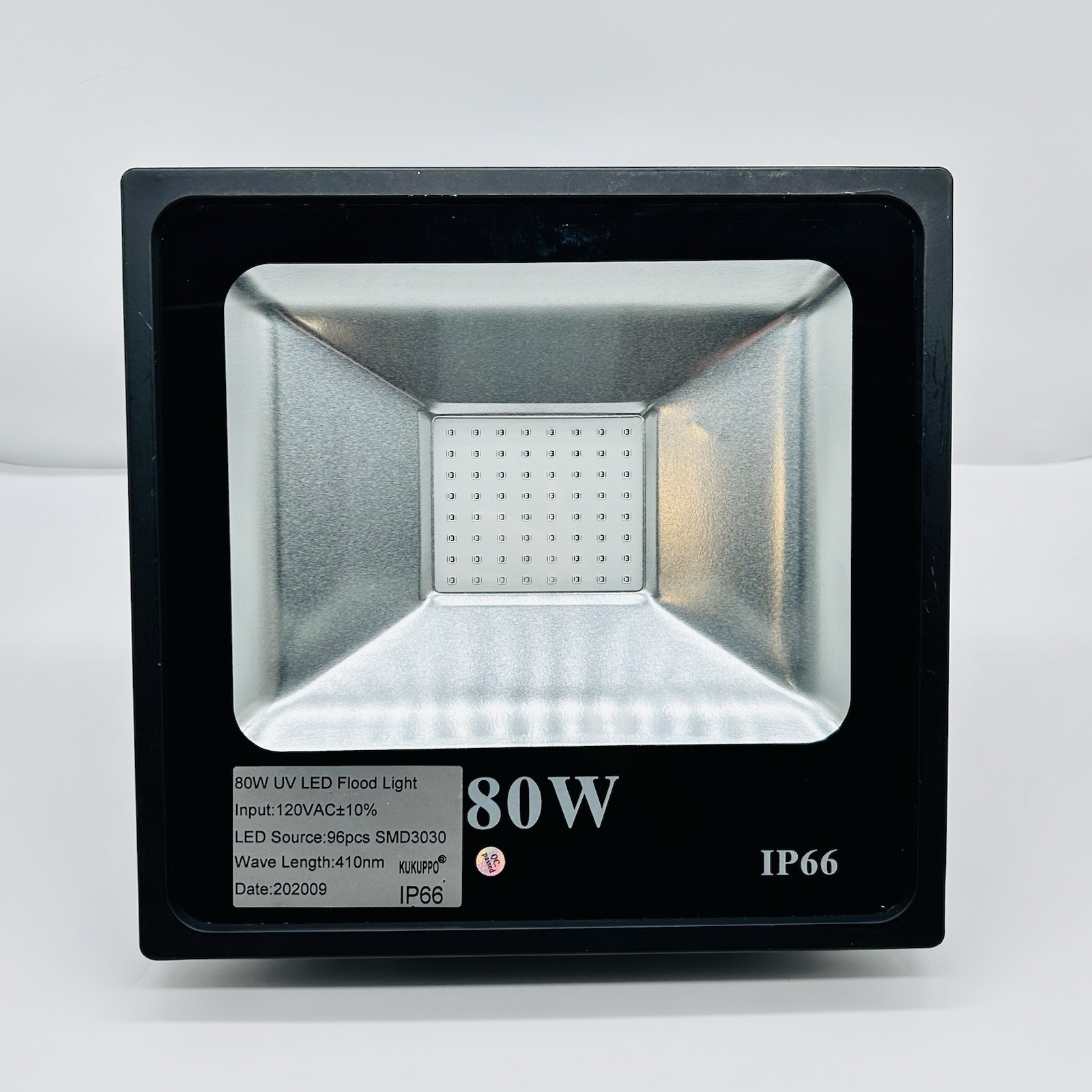 LED UV Light 80W Black Outdoor Stage Party DJ Club Floodlight IP66 US