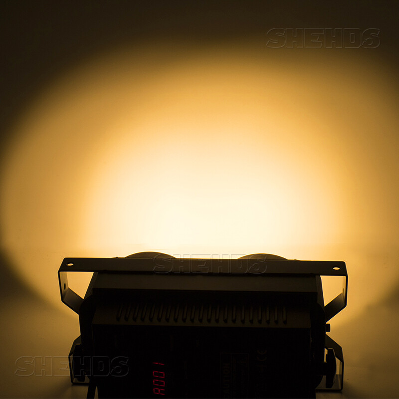 SHEHDS LED Par COB 200W/Combination 4eyes 400W Warm+ Cool White Lighting Wedding