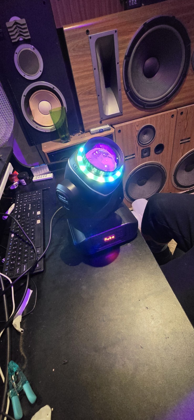 120W LED Moving Head Stage Light RGBW Gobo Beam DMX DJ Disco Party Spot Lighting