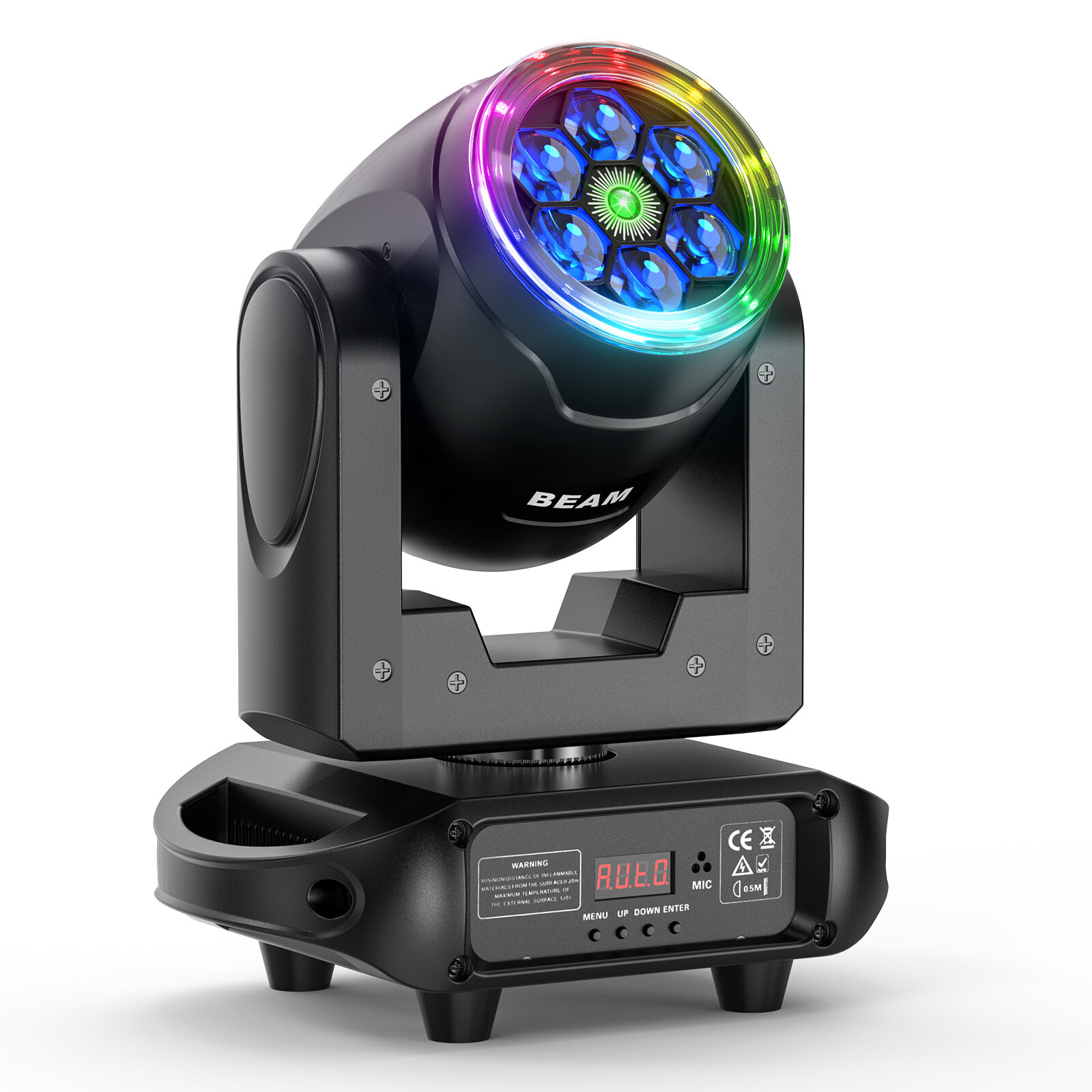 150W 6Bee Eye LED Laser Moving Head Light RGBW DMX Beam Stage Lighting DJ Disco