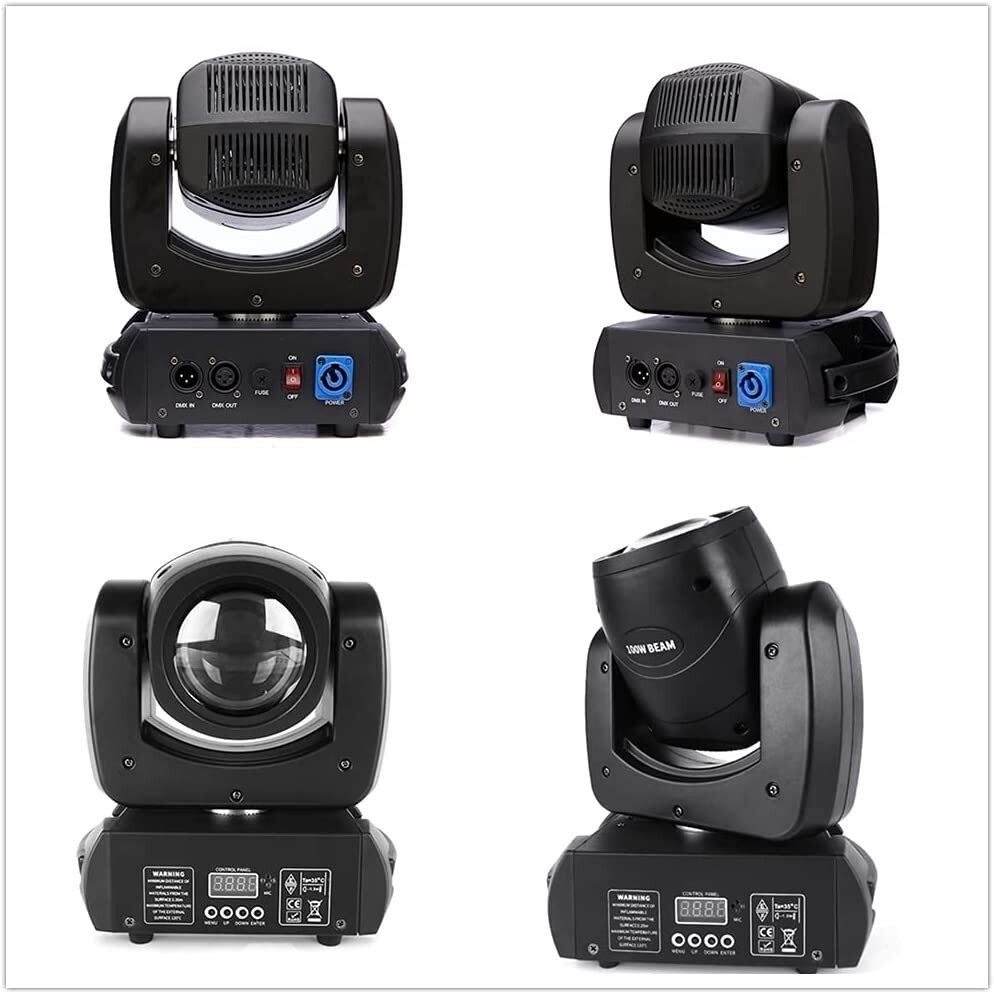 2Pcs 150W RGBW LED Moving Head Beam Light DMX512 Stage Spot DJ Disco Party Light