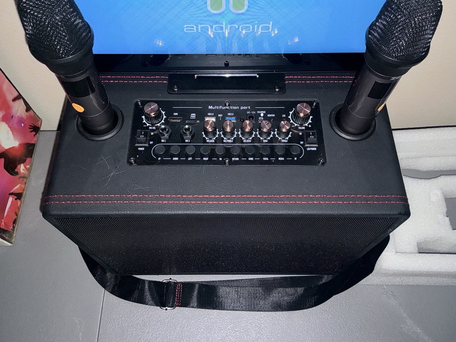 Karaoke Machine for Adults, Built-in 14 Inch Tablet with Lyrics Display