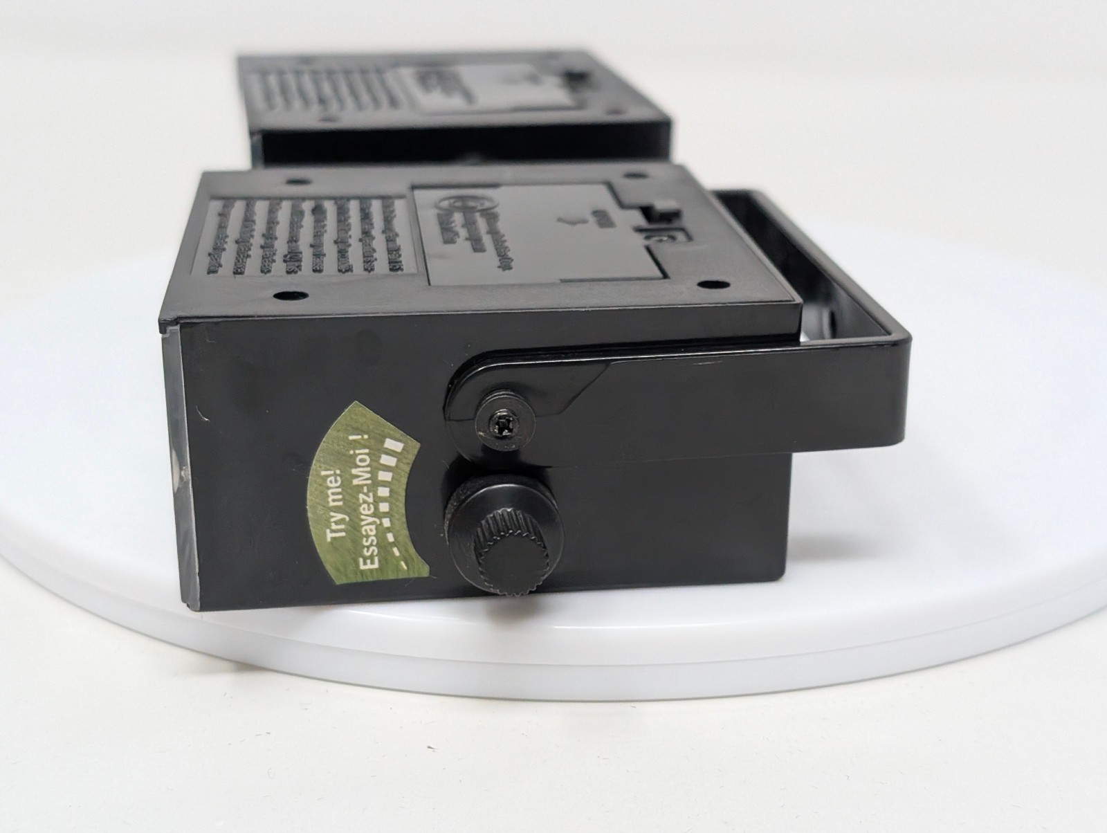 2x Gemmy Small Black Square Strobe Lights Battery Operated Halloween Flashing