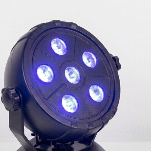 PAR UV 6 LED Black Light portable party DJ indoor USB and UL flashing glow sound