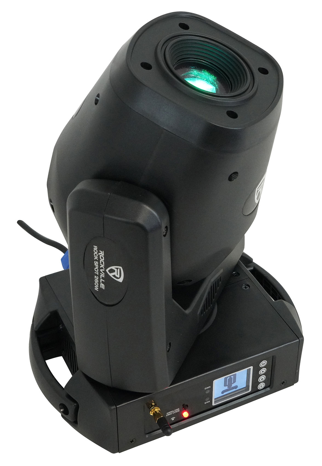 Rockville ROCK SPOT 260W DJ Moving Head Spot Light w Wireless DMX+Prism+Gobos