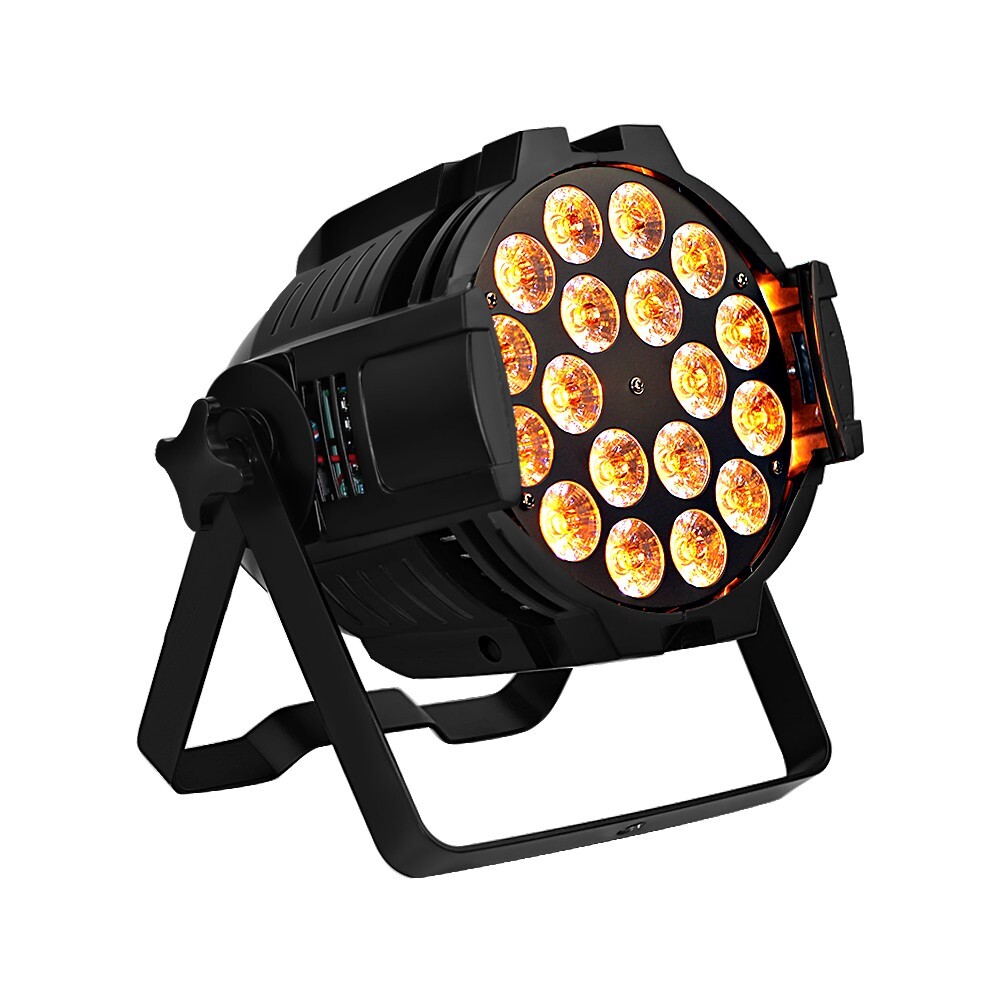 BECEN 2pcs 18x18W RGBWA+UV 6in1 LED Par Light For Church Party Christmas Stage