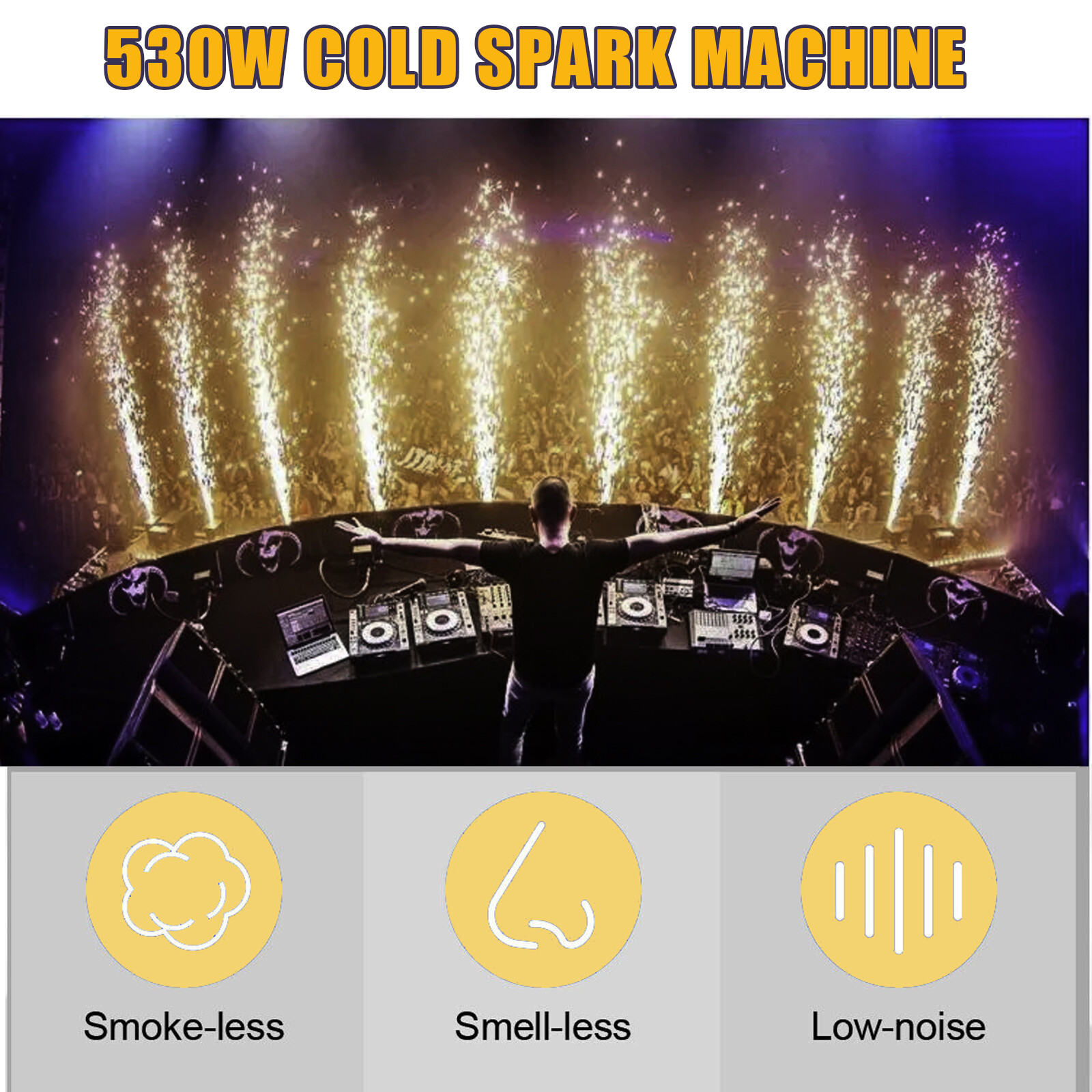 Cold Sparkler Machine 530W Spark Firework Machine DJ Disco Stage Effect Machine