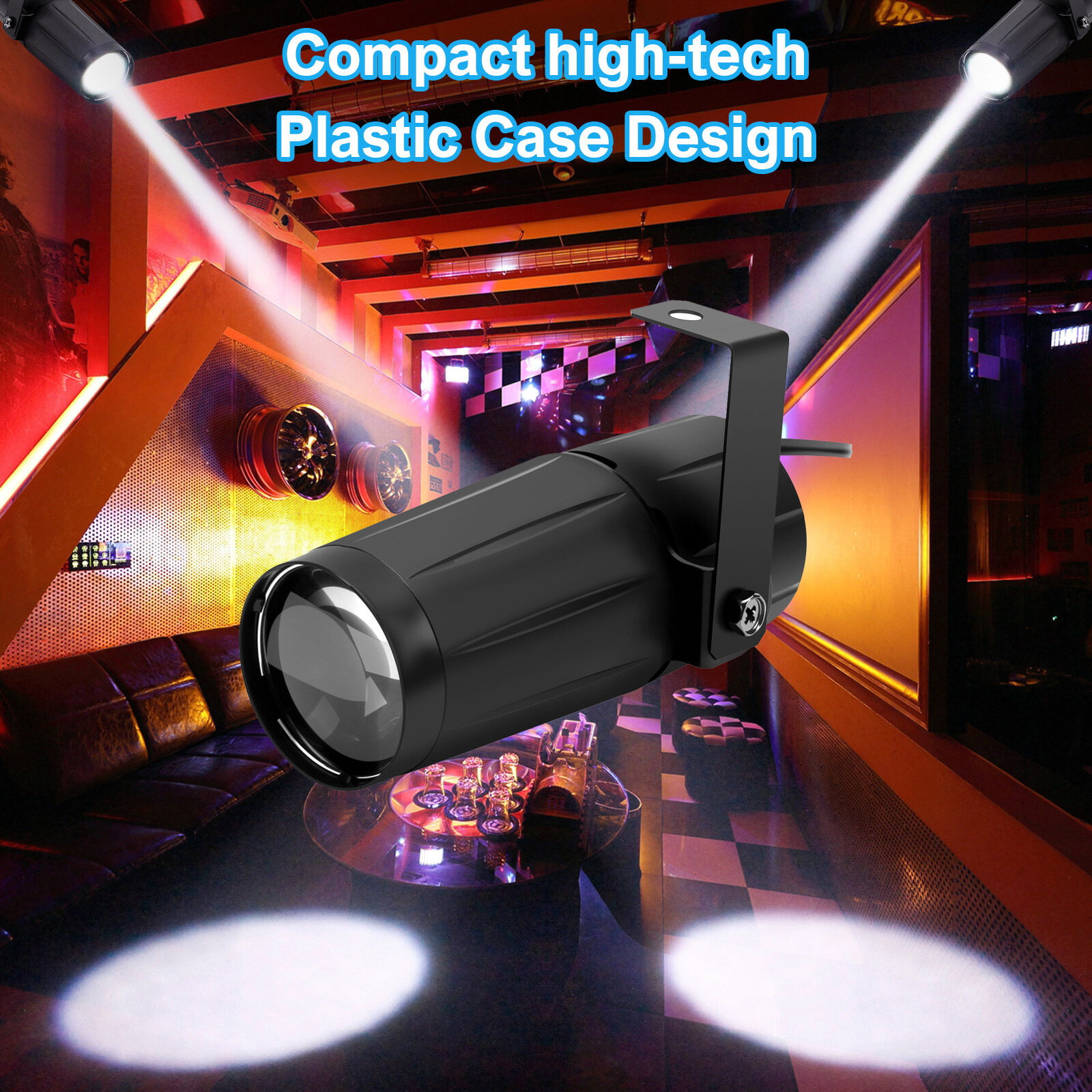 Stage Light Mini LED Beam DJ Disco Bar Xmas Party Pin Spot Light Blue Spotlight