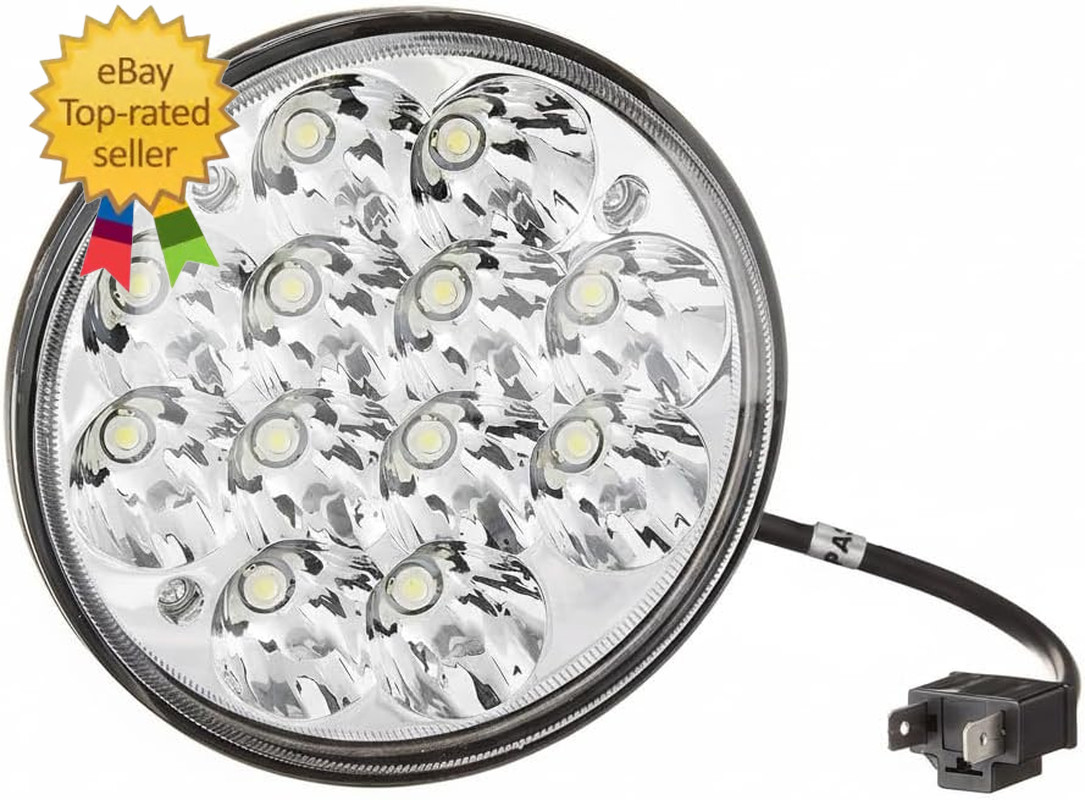 5-3/4″ LED Spot Light Sealed Beam — H5001 PAR46 Plug & Play Upgrade Replacement