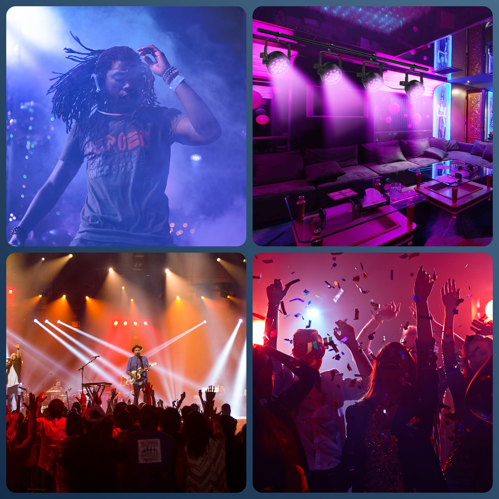 280W IP65 Waterproof Stage Light Outdoor RGBW 14LED Par Lights DMX512 DJ Lights