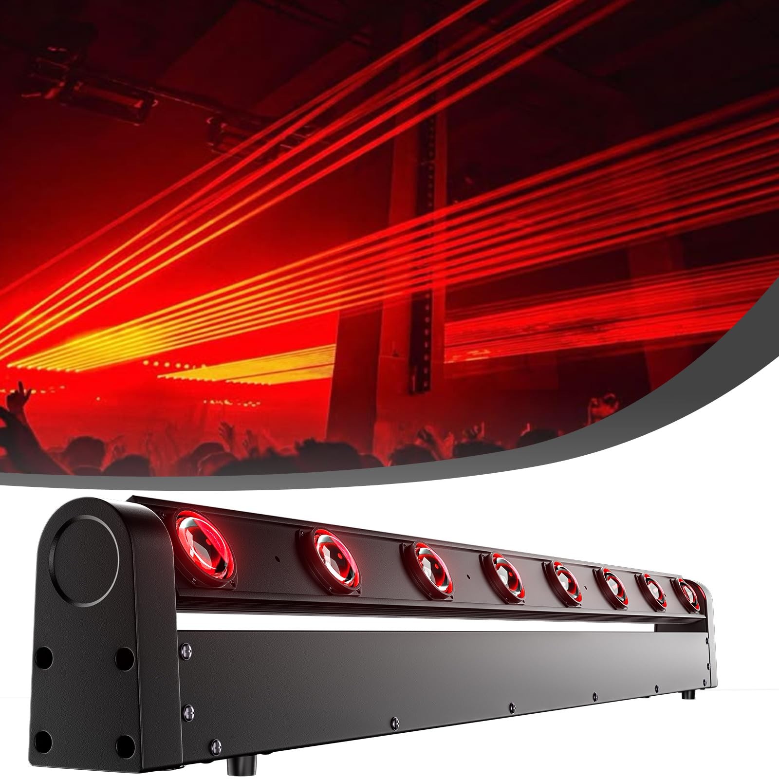 SHEHDS Moving Head Led Light Bar LED 8x12W, RGBW 4IN1