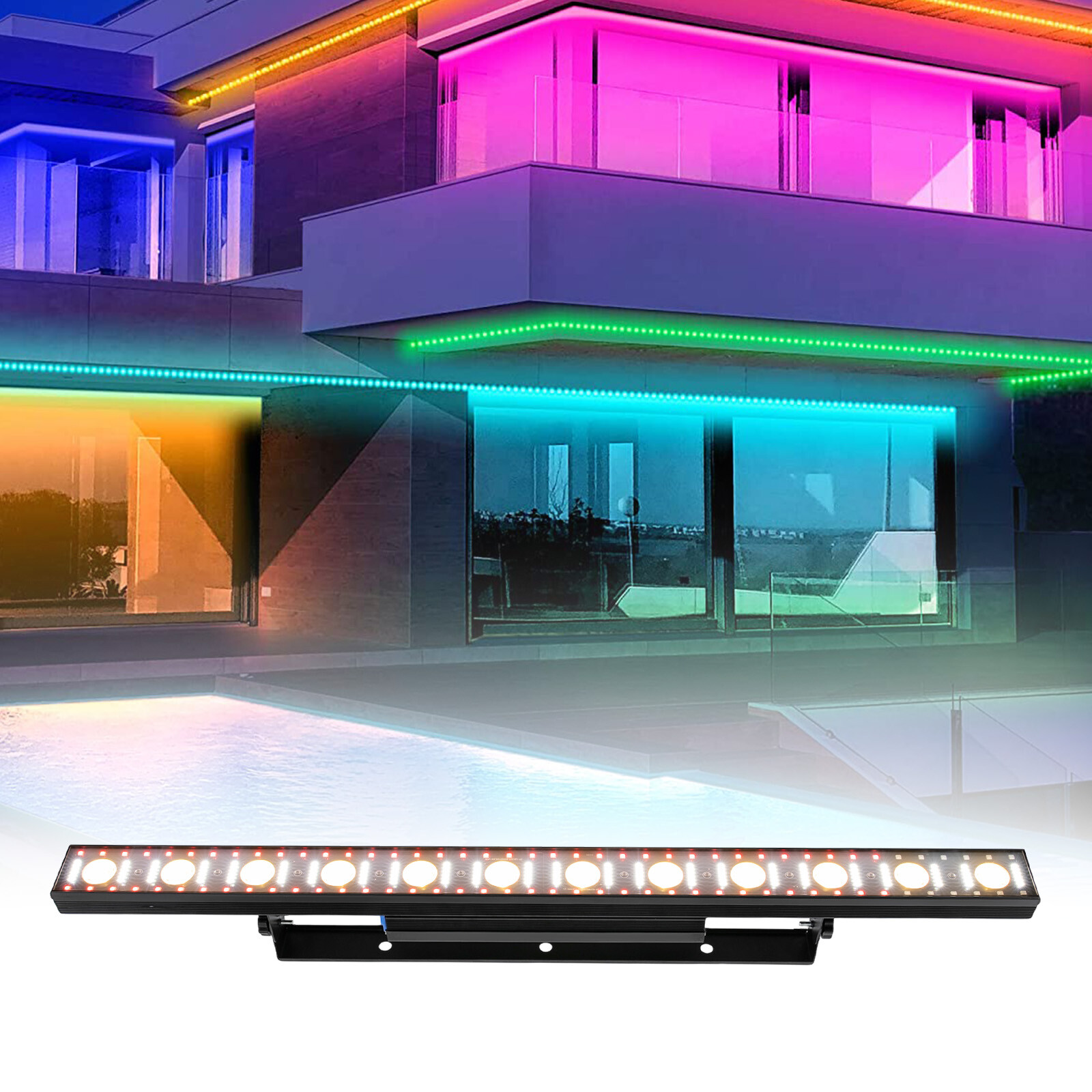 150w 3 in 1 DMX 40″ Stage Light Bar LED RGB Bar DJ Wash Light Beam Wash Light
