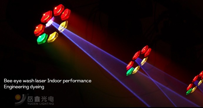 7x 40w Led Wash with 10W Laser Moving Head Light Indoor for Disco Dj DMX