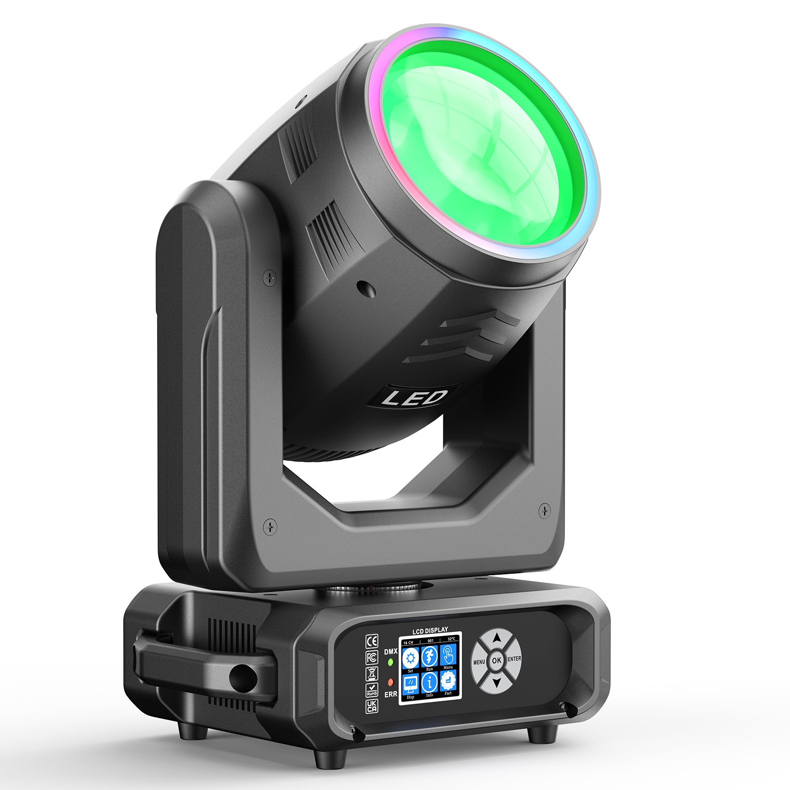 300W LED Moving Head Beam Light Spot Light 18 Prism Effects Light DMX Party Show