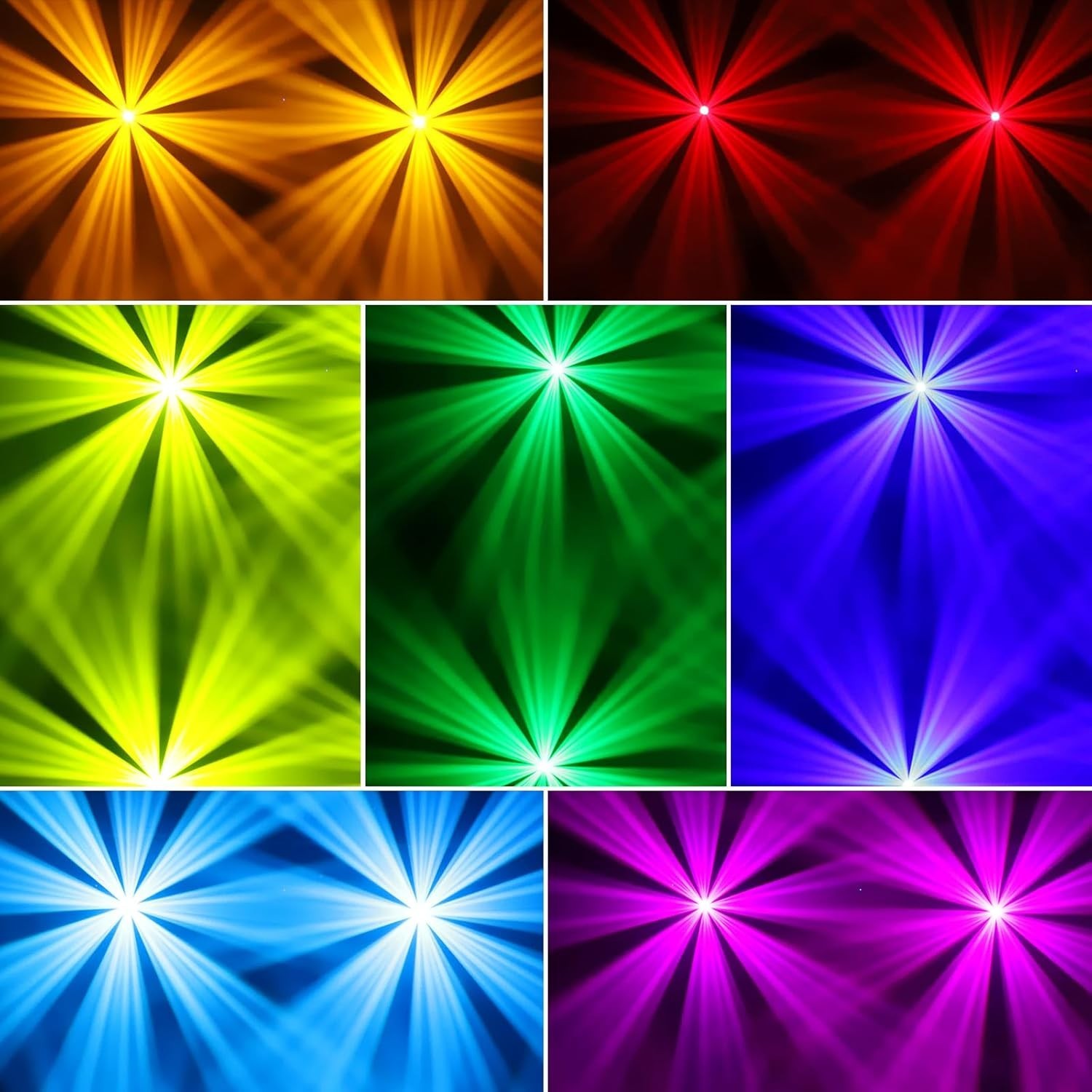 Moving Head Stage Lights 120W LED Dj Lights 8 Gobos 8 Colors Infinite…
