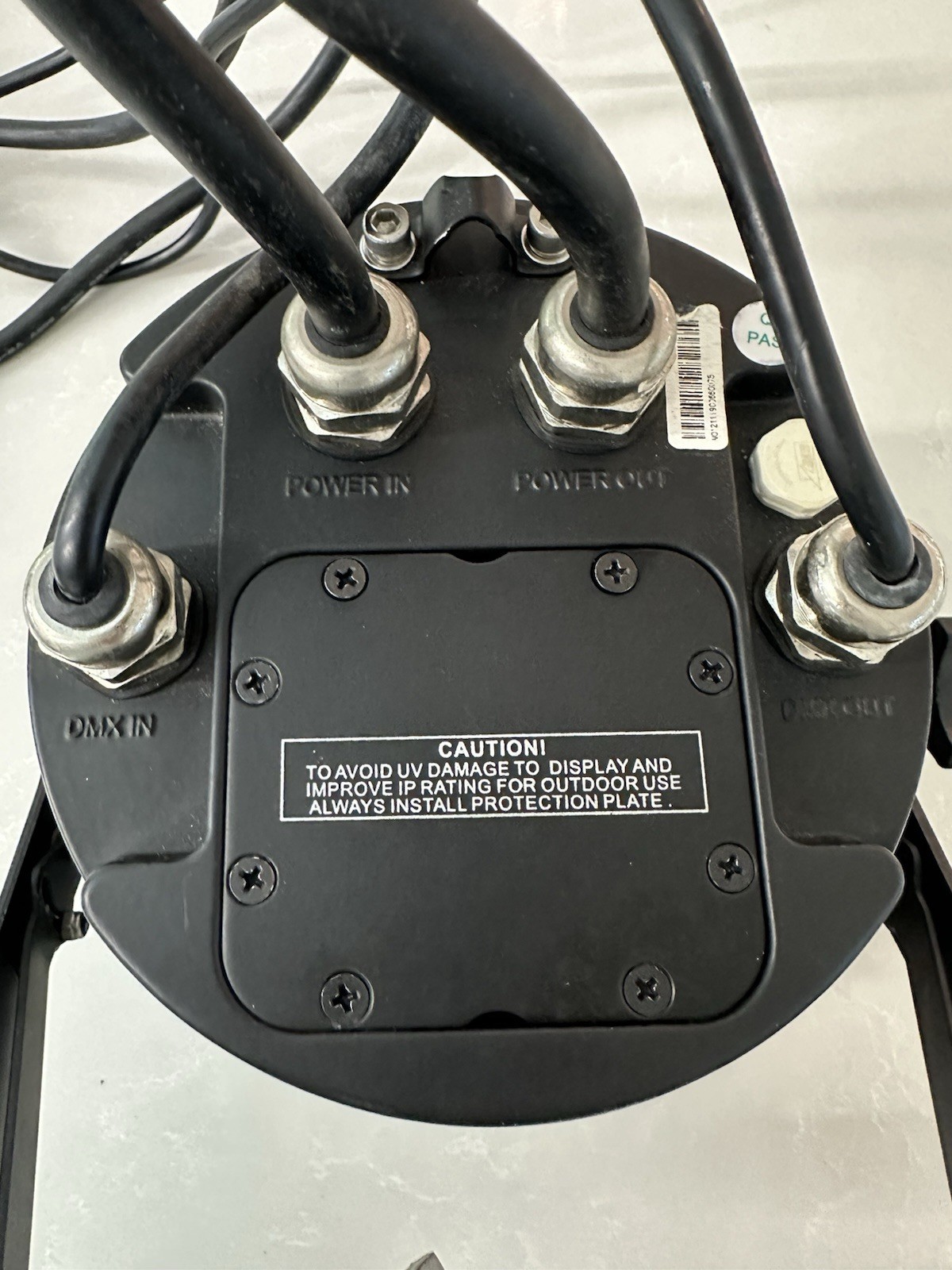 Chauvet COLORado 1 IP RGBW LED Wash Stage Light DMX Tested 2 Safety Cables Clamp