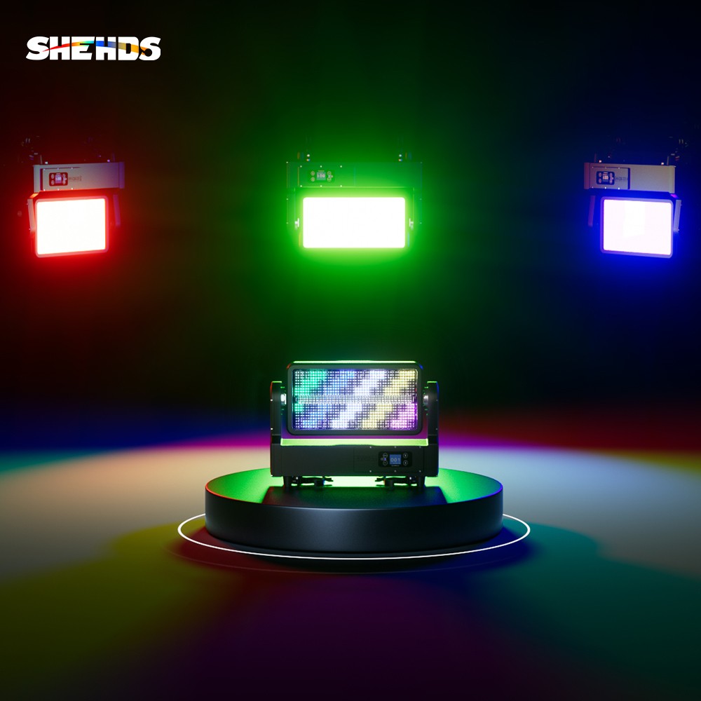 SHEHDS IP65 Waterproof LED 1000W RGB Strobe Moving Head Light For Bar Club Party