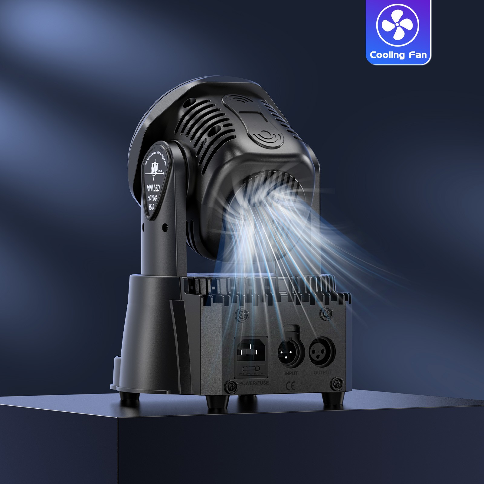 105W Moving Head Beam Light 7 LED DMX Disco Stage Lighting RGBW Wall Wash Light