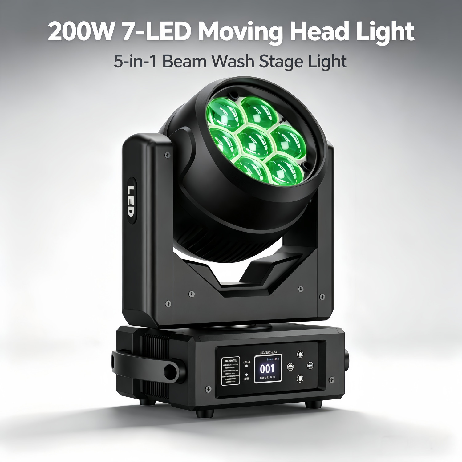 250W LED Zoom Bee Moving Head Light RGBW DMX Beam Spotlight DJ Disco Party Light