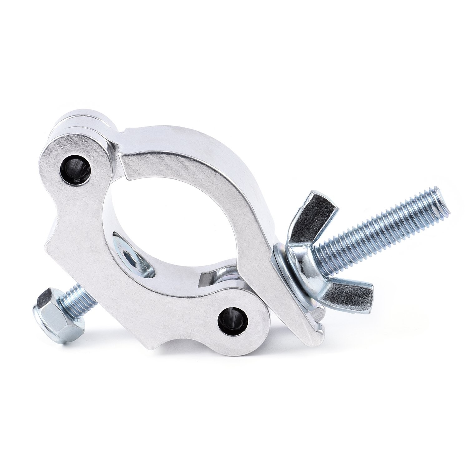 4 Pack Silver Heavy Duty 660 lb Aluminum Alloy DJ Light Truss Clamps 1.5-2.0″