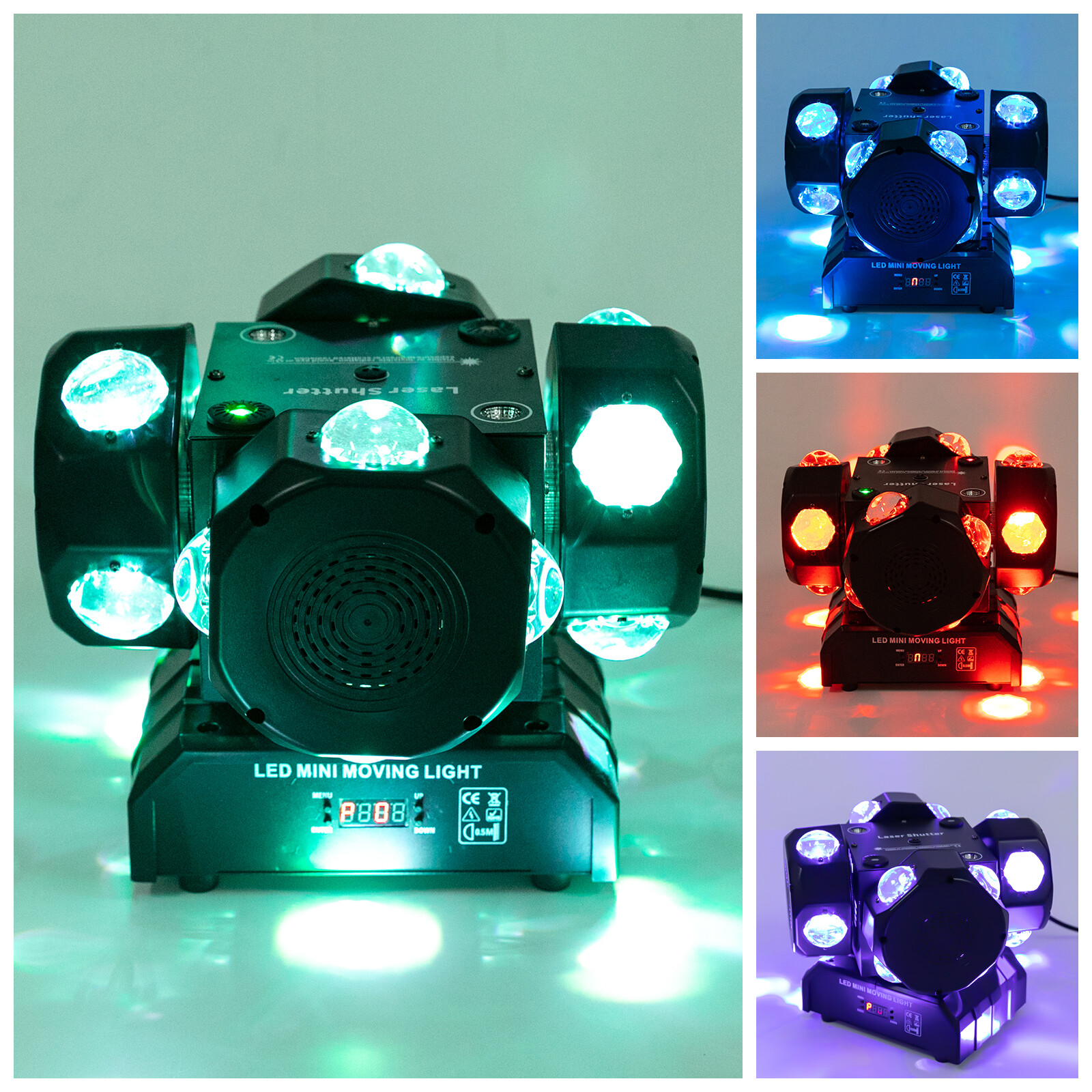 200W LED Laser Moving Head Light Rotating Stage Light DMX DJ Disco Party Stage.