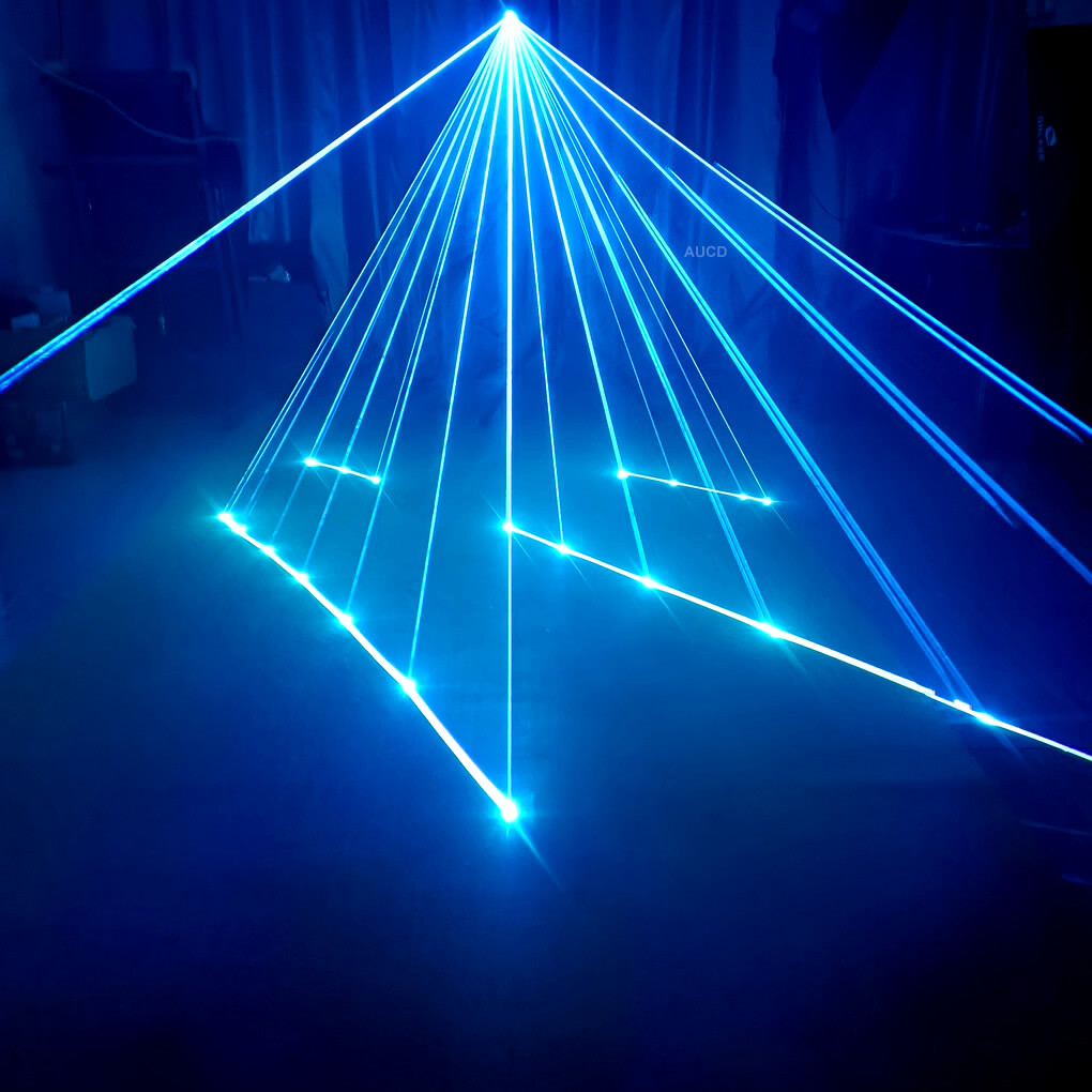 Android iOS App Edit Remote 5W RGB iLDA DMX DJ Show Stage Projector Laser Lights