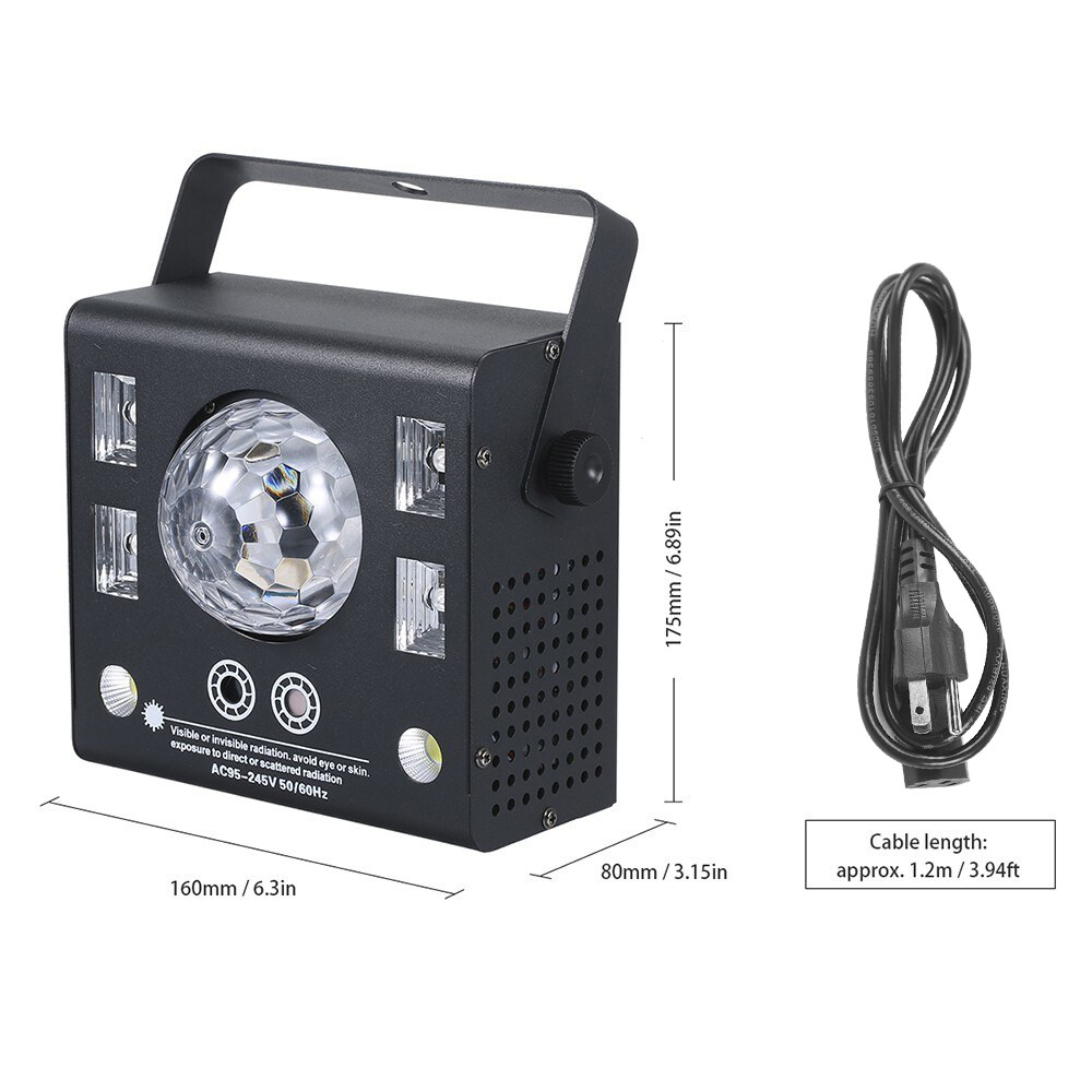 New 4 in 1 Mixed LED Light Party DJ Disco Lights Effect Pattern Strobe Light