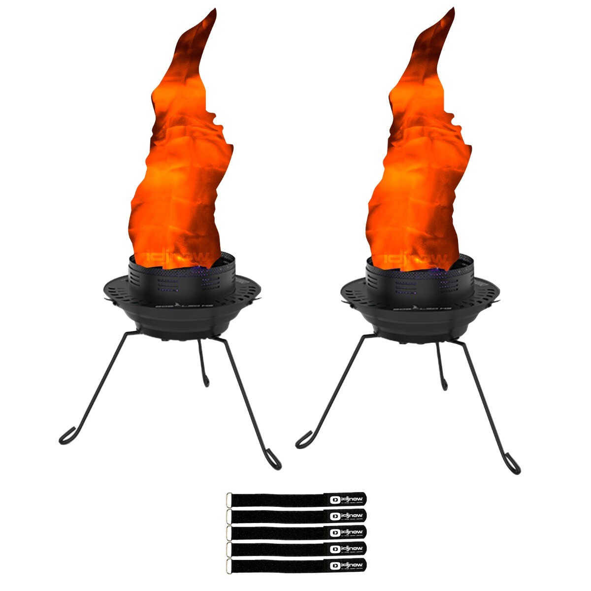 Chauvet DJ BOBLEDH3 LED DMX Multi-Colored Flame Simulator Effect Light Pair