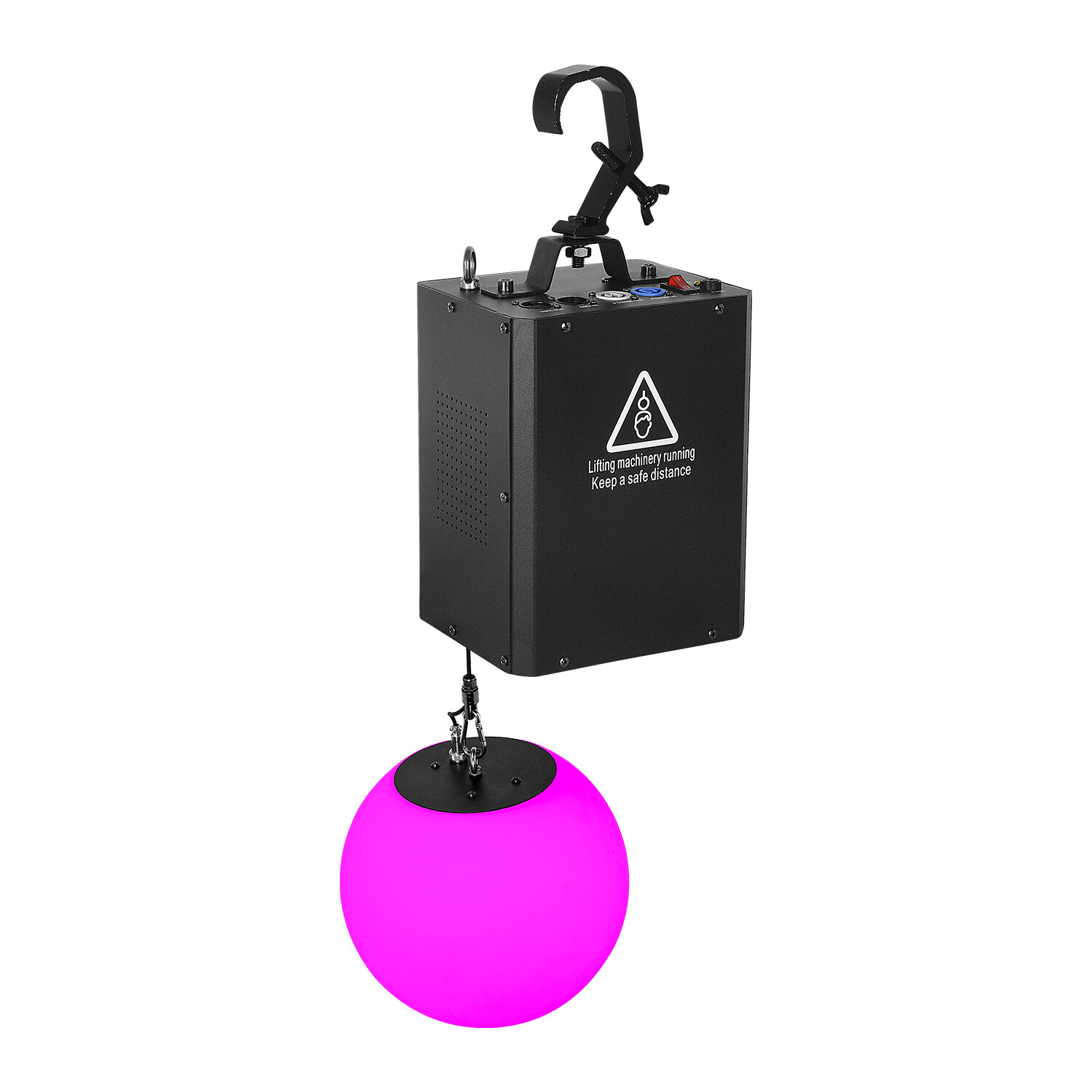 MOKA Stage LED Lifting Ball RGB DMX Kinetic Ball Light Winch Machine
